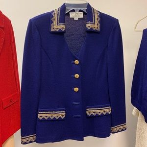 St. John - Blue Jacket & Pants Set